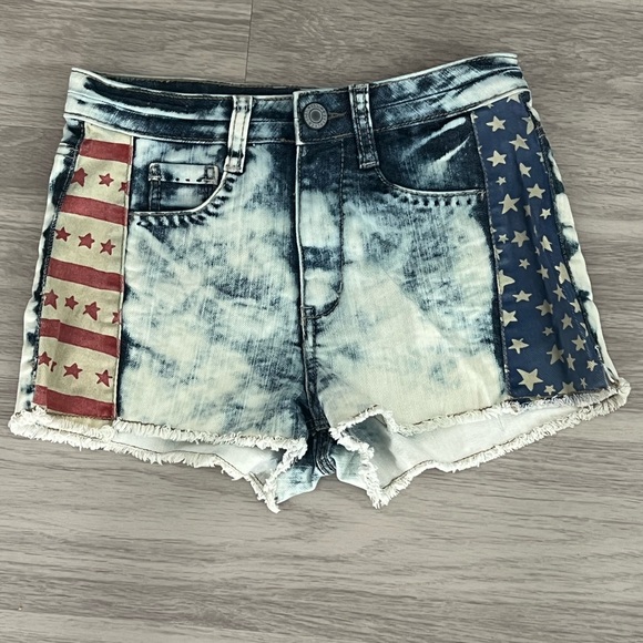 Mossimo Supply Co. Pants - Mossimo Supply Co. American Flag Jean Shorts - Blue and Red